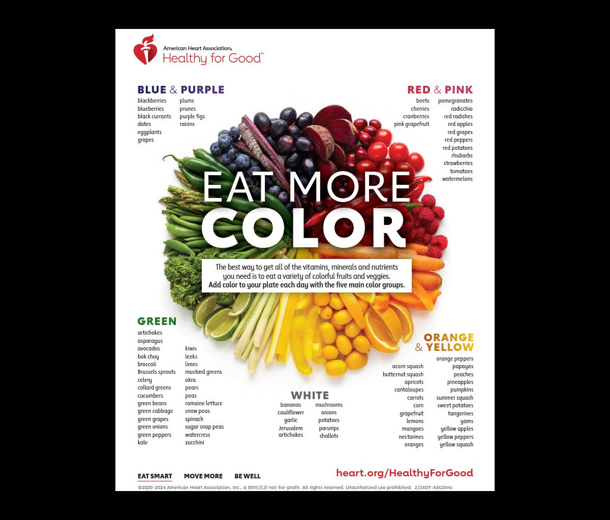 Eat More Color infographic