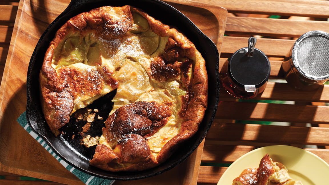 Whole Grain Apple Oven Pancake