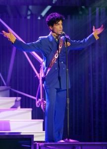 Artist Prince performs during the 46th Annual Grammy Awards held at the Staples Center on Feb. 8, 2004, in Los Angeles. (Photo by Frank Micelotta/Getty Images