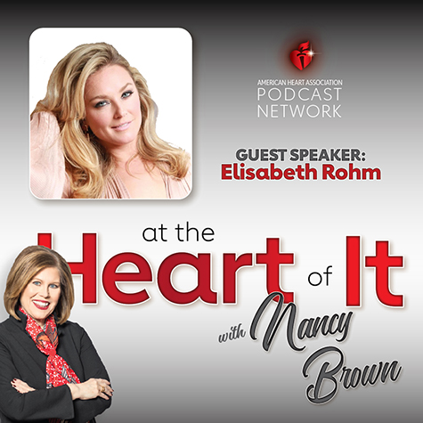 Photo Promo - At the Heart of It with Nancy Brown Guest Elisabeth Rohm