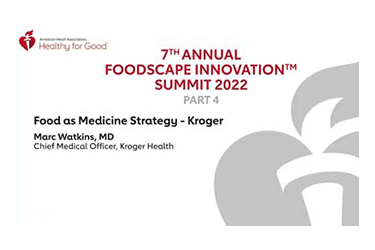 2022 Summit Food as Medicine Strategy Part 4 Presentation Video Screenshot