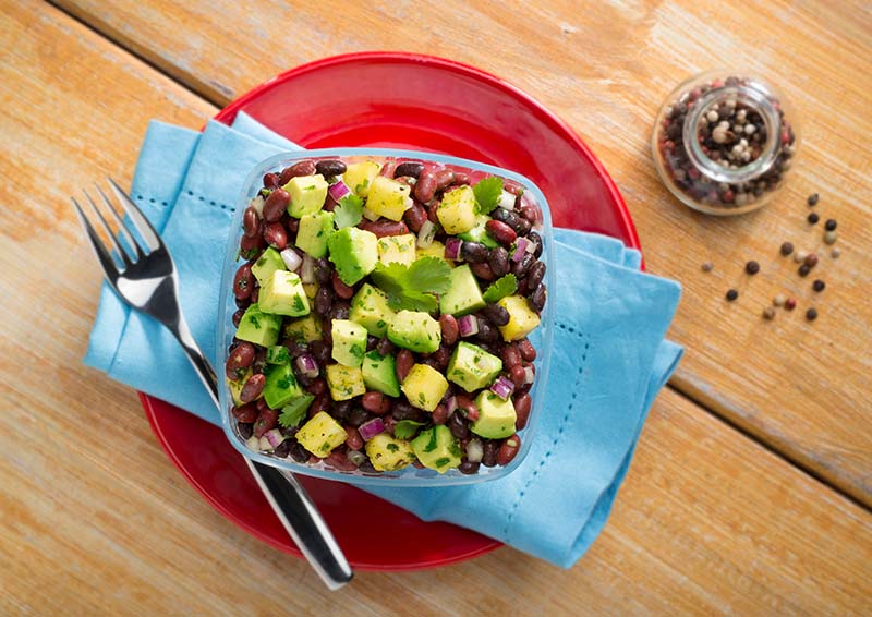 Bean, Avocado and Pineapple Salad