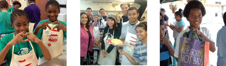 Kids and teens cook with heart