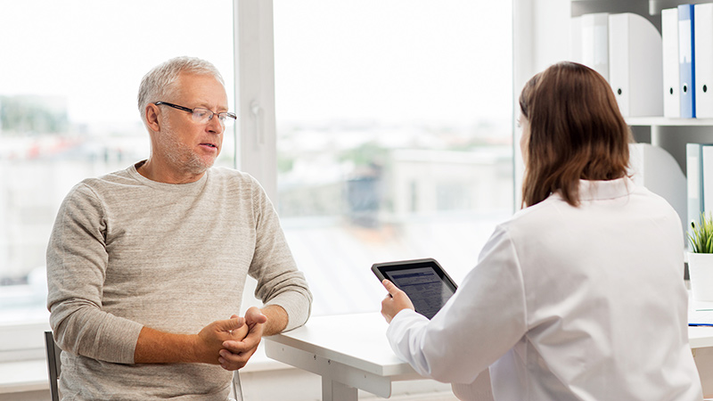 doctor and patient consult