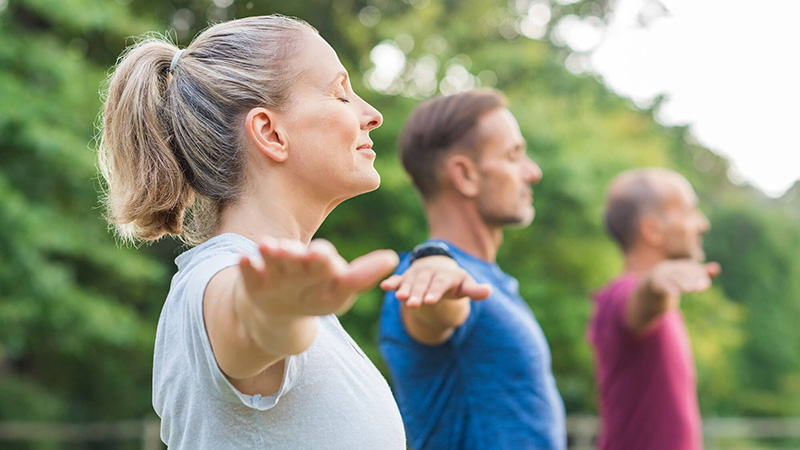 outdoor yoga class profile