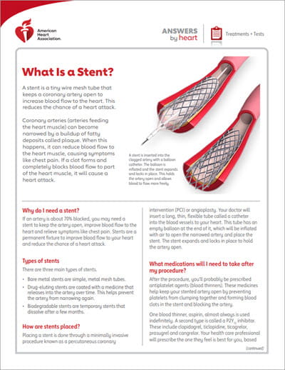 What is a stent