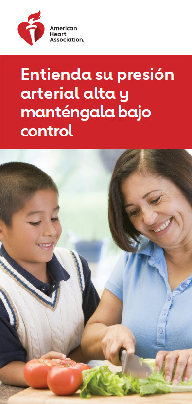 Understanding and controlling high blood pressure Spanish brochure cover