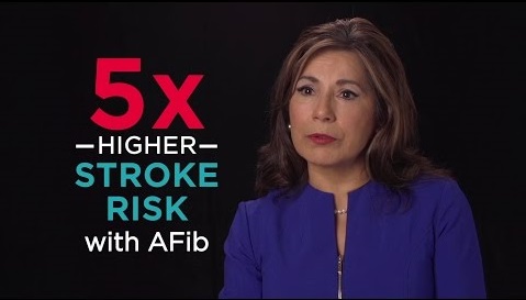 5x higher stroke risk with AFib video screenshot