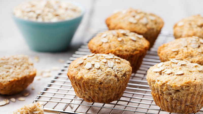 freshly-baked homemade muffins