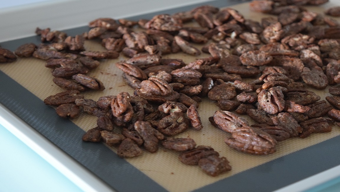 maple spiced pecans