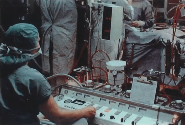 Sarns heart-lung bypass machine. 