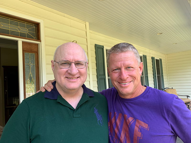 Dr. Tim Martindale (left) with his brother, John. (Photo courtesy of Dr. Tim Martindale)