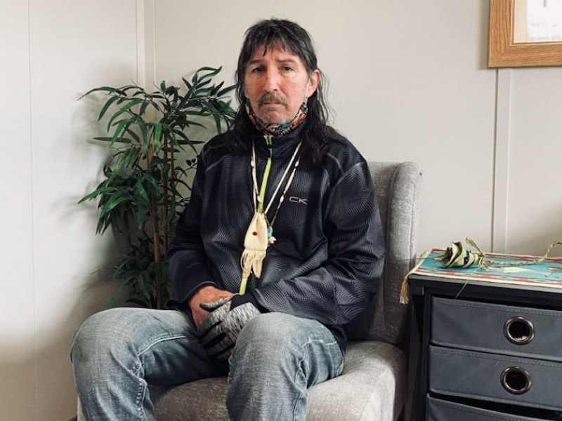 Jeff Sari turned to the staff and services at the Chief Seattle Club after being unable to work because illness and the pandemic. (Photo by Carly Dunn)