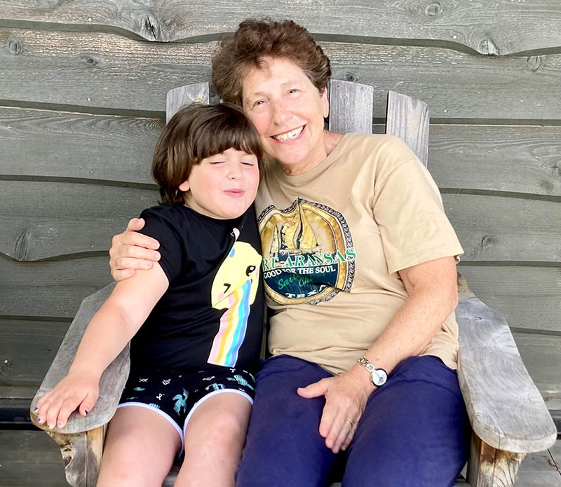 Linda Matisoff with her granddaughter, Laila. (Photo courtesy of the Matisoff family)