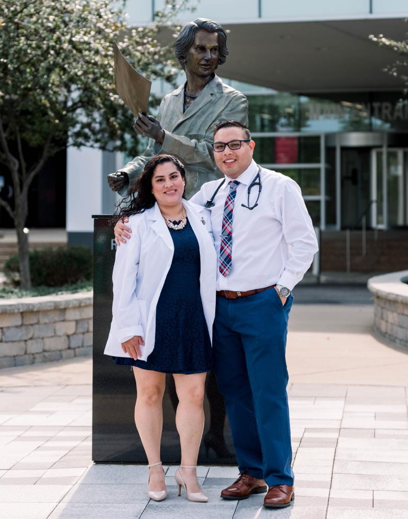 Juan Medina-Echeverria (right) and his wife, Victoria. (Photo courtesy of Juan Medina-Echeverria)