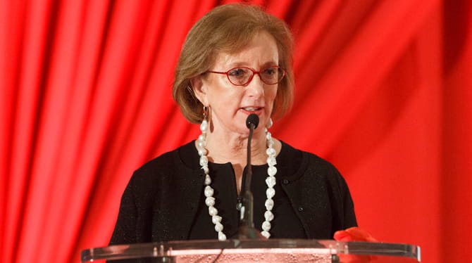 Dr. Mariell Jessup, a leading heart failure expert, received the American Heart Association's highest volunteer award in June. (Photograph by Tim Sharp for AHA)