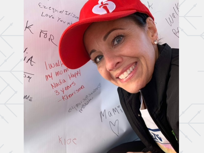 Michelle Whiteman at the 2019 Philadelphia Heart Walk. (Photo courtesy of Michelle Whiteman)