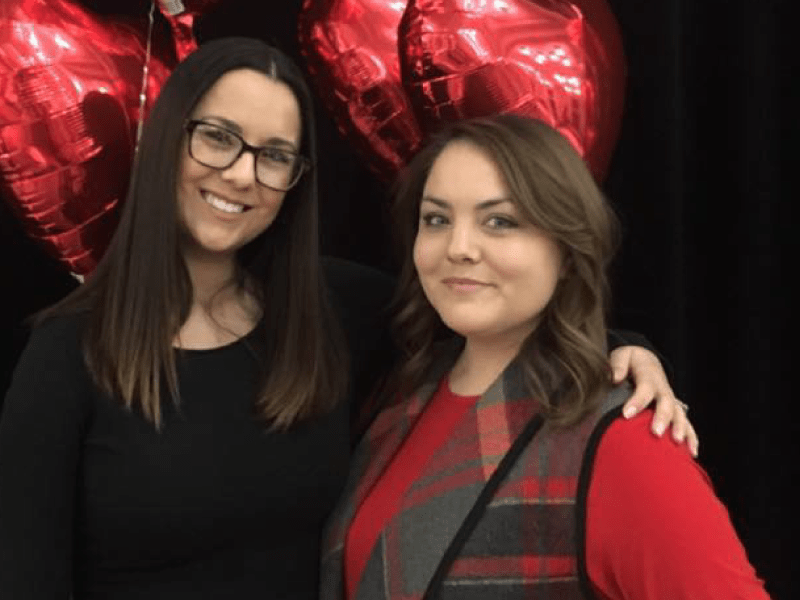 Heart transplant survivors Amanda Gabaldon and Sarah Bradley.