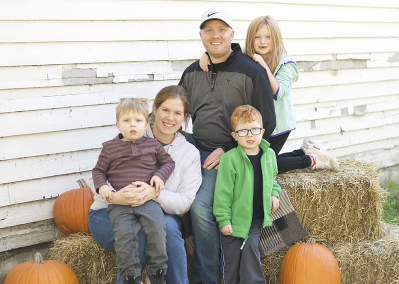 The Johnson family enjoying fall festivities in 2020. (Photo courtesy of Stephanie Johnson)