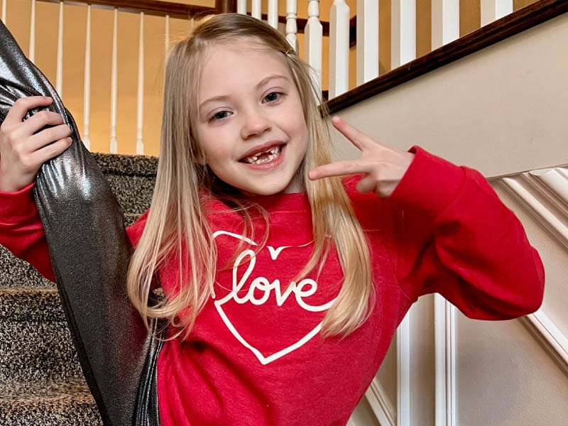 Sophia Schilpp had a massive headache that led to a diagnosis of heart block and needing a pacemaker. (Photo courtesy of the Schlipp family)