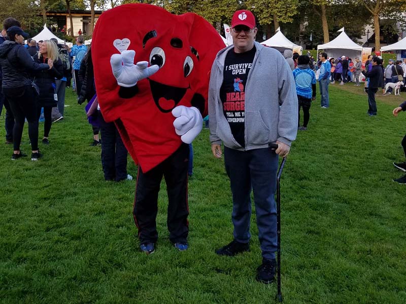 Pete Watt at a 2018 Heart Walk in Seattle, Washington. (Photo courtesy of Lisa Watt)