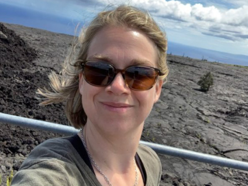 Katrien Limón in Hawaii at Volcanoes National Park in 2019. (Photo courtesy of Katrien Limón)