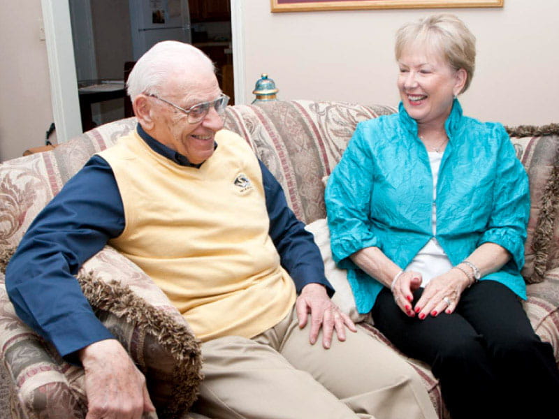 Heart disease survivor and nurse Marilyn Rantz (right) at an aging-in-place community in Columbia, Missouri. (Photo courtesy of Marilyn Rantz)