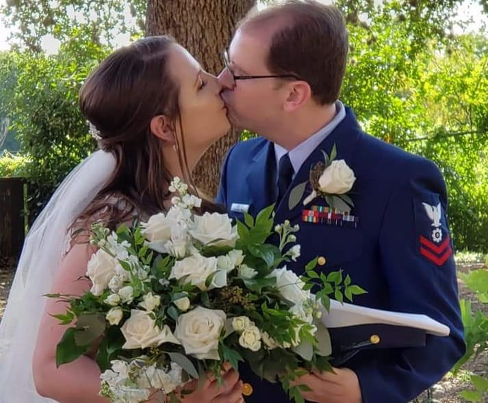 Stroke survivors Tara MacInnes and Sean Bretz on their wedding day: May 4, 2019. (Photo courtesy of Tara MacInnes)