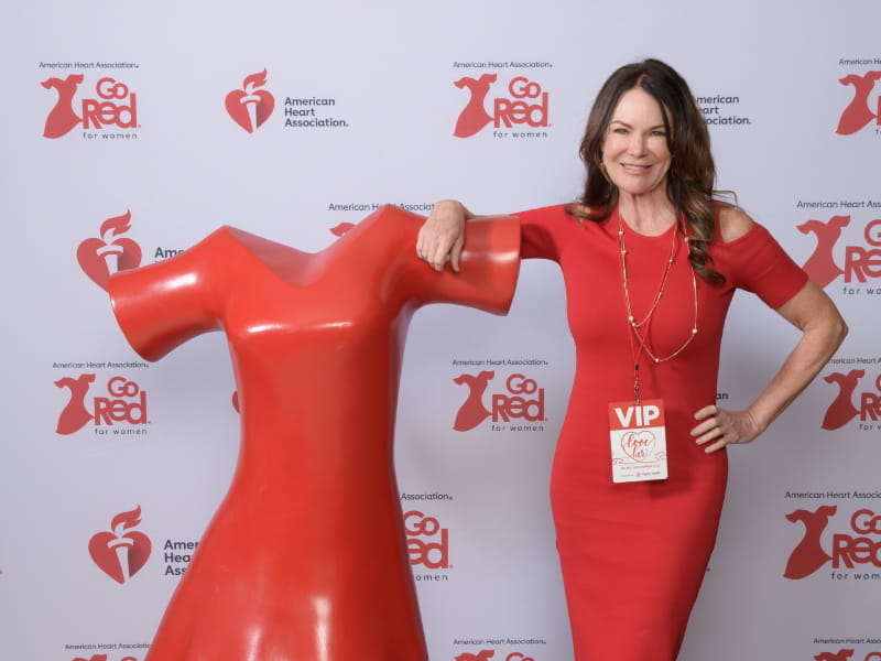 Heart attack survivor Stacey Bailey at the Phoenix Go Red for Women Luncheon in 2018. (Photo courtesy of Stacey Bailey)
