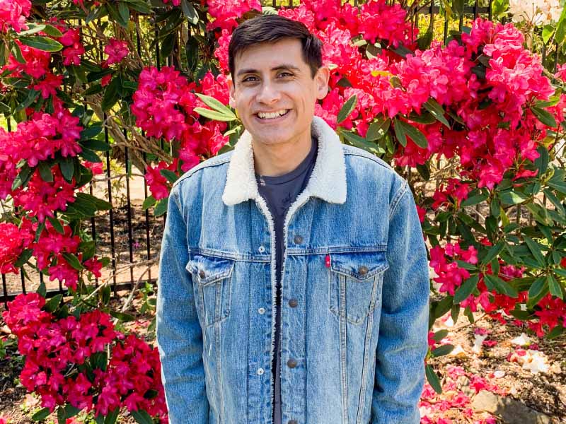 Heart and stroke survivor Arthur Castro outside the Japanese Tea Garden in San Francisco. (Photo courtesy of Arthur Castro)