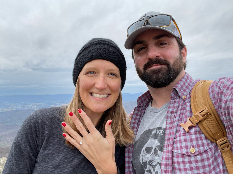 Cardiac arrest survivor Mary Gordon (left) with her fiancé, Matt Costakis. (Photo courtesy of Mary Gordon)