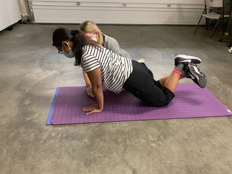 Dr. Dipika Aggarwal continues to do occupational and physical therapy to regain her strength and balance. (Photo courtesy of Dr. Dipika Aggarwal)