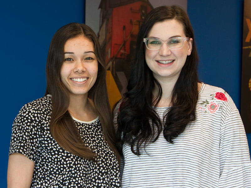 Alex Leary and Vicky King pictured at their workplace ARI in Mt. Laurel, NJ. (Photo courtesy of Alex Leary)