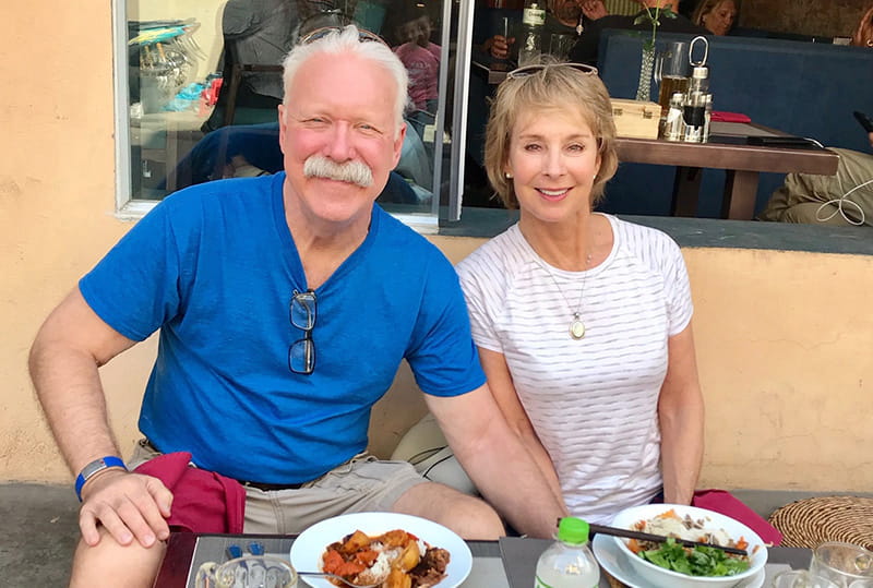 Joe Farrell and his wife Edie in Vietnam earlier this year. (Photo courtesy of Joe Farrell)