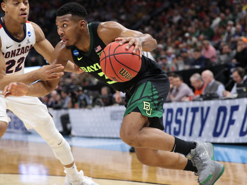 King McClure played for the Baylor Bears in the NCAA Tournament in March 2019 in Salt Lake City. (Patrick Smith/Getty Images Sport via Getty Images)