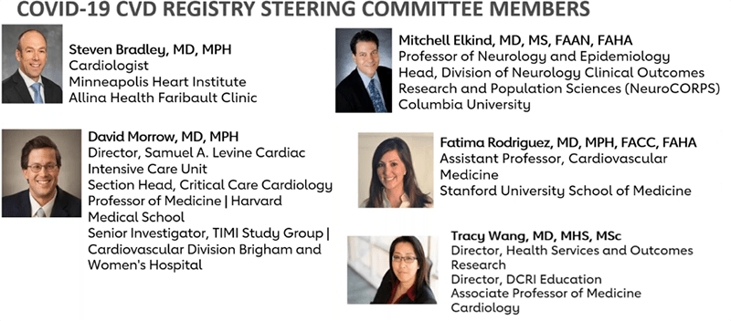 COVID-19 CVD Registry Steering Committee Members