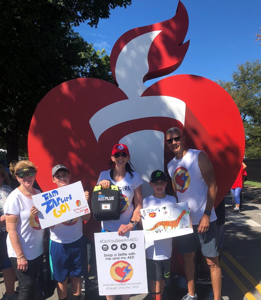 "Team Zapgirl" at the Nashville Heart Walk, September 2018. (Photo courtesy of Carrie Romero)