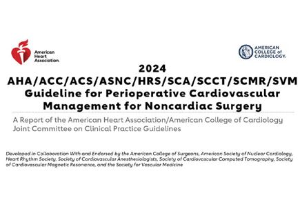 2024 AHA/ACC/ACS/ASNC/HRS/SCA/SCCT/SCMR/SVM Guideline for Perioperative Cardiovascular Management for Noncardiac Surgery Slide Set