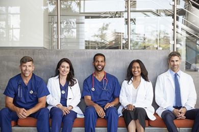 doctors posing for a photograph