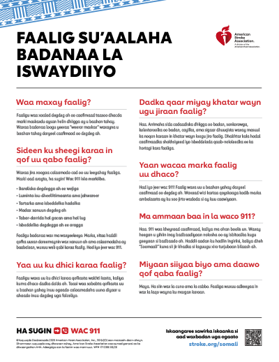 Xaashida su’aalaha badanaa la iswaydiiyo ee faaliga