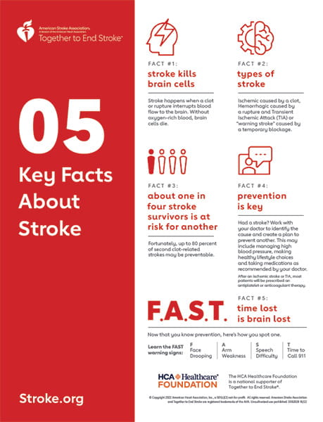5 Key Facts About Stroke infographic