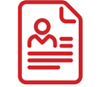 red icon of a person and text on a page