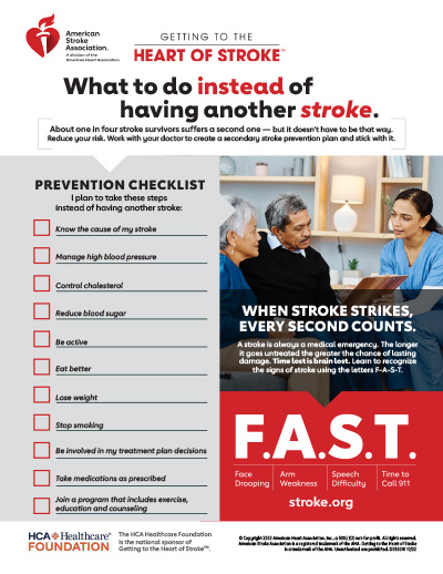 What to do instead of having another stroke prevention checklist thumbnail