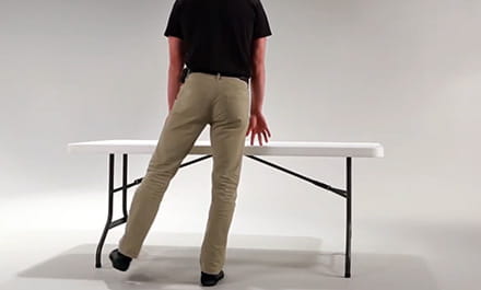 Standing Hip Abduction with Support post-stroke exercise video screenshot