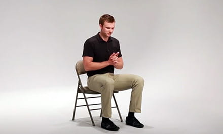 Sit to Stand post-stroke exercise video screenshot