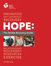 "Hope: The Stroke Recovery Guide" brochure cover thumbnail