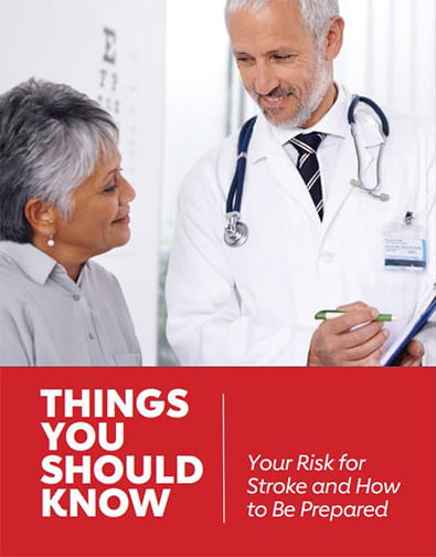 cover of the Things You Should Know: Your Risk for Stroke and How to Be Prepared pamphlet