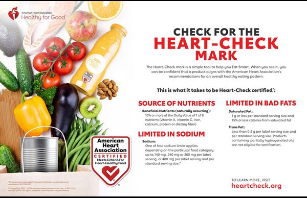 Check for the Heart-Check Mark Infographic Check for the Heart-Check Mark Infographic