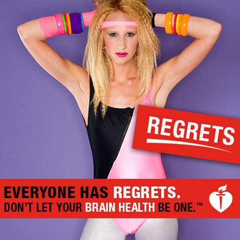 Everyone has regrets. Don't let your brain health be one - leg illustration