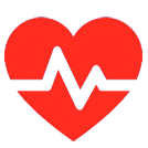 red heartbeat icon